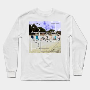 Beach chairs St. Tropez, le Provence, holiday Long Sleeve T-Shirt